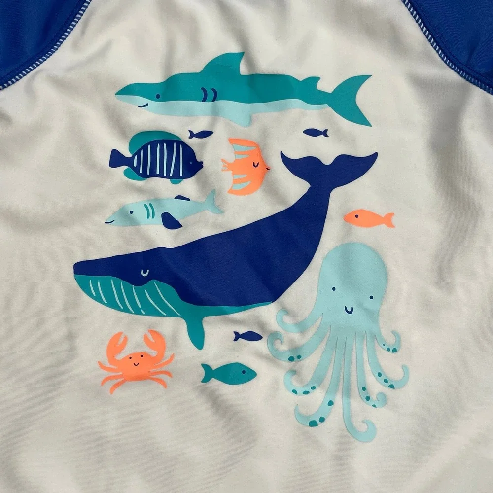 Carters baby sea animals rash guard‎ 12 months
